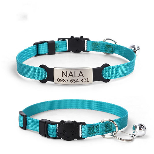 Custom - 8-color Cat Collar With Detachable Tag