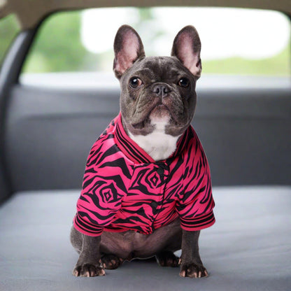 Pink Zebra Dog Jacket