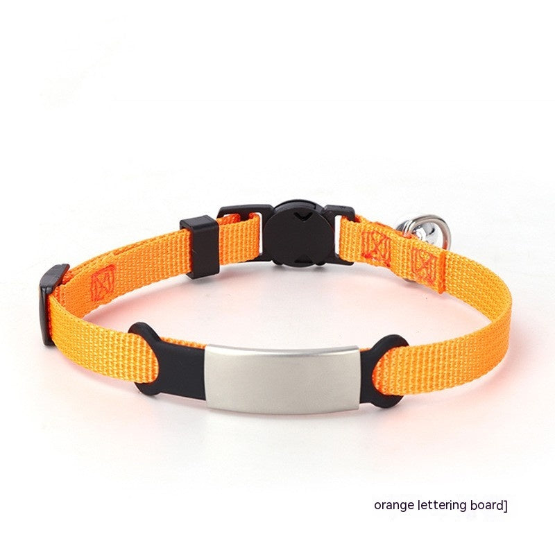 Custom - 8-color Cat Collar With Detachable Tag