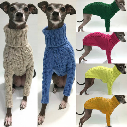 High Collar Dog Knitwear