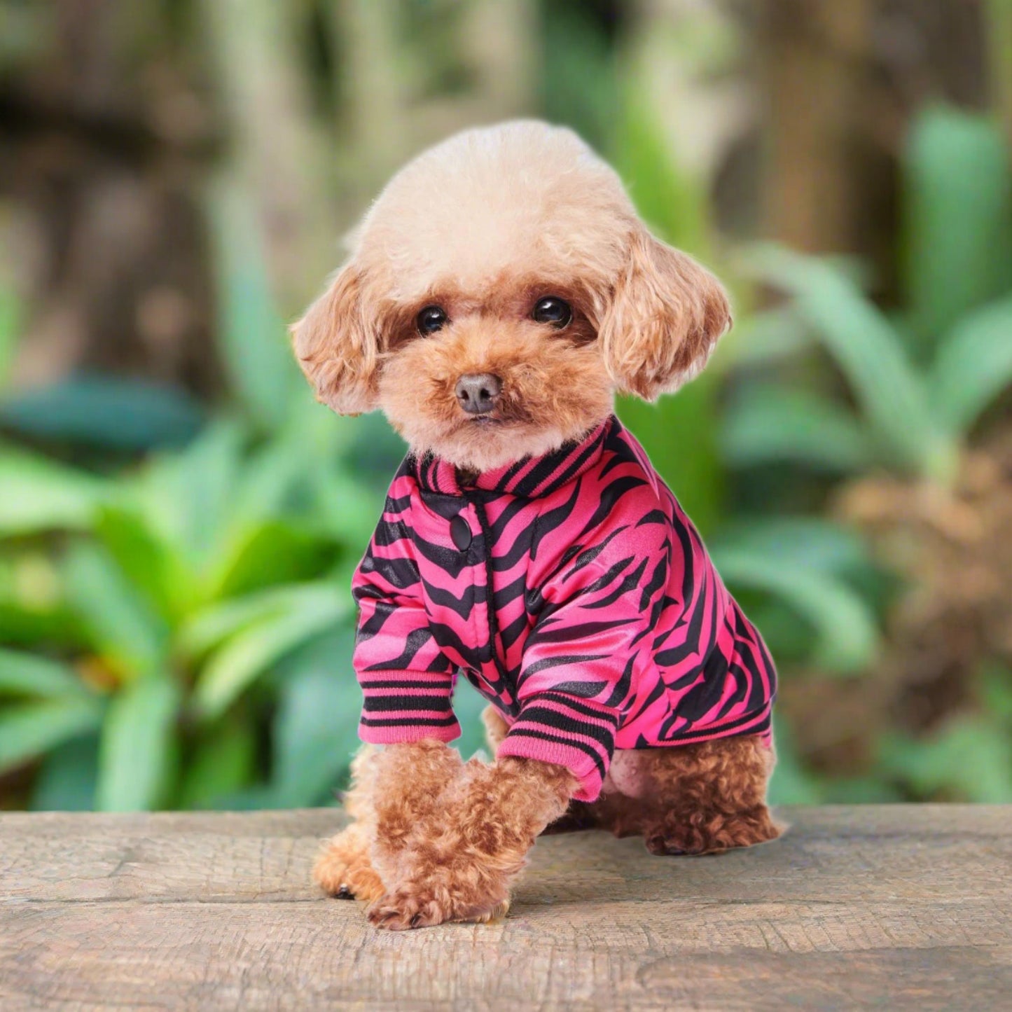 Pink Zebra Dog Jacket