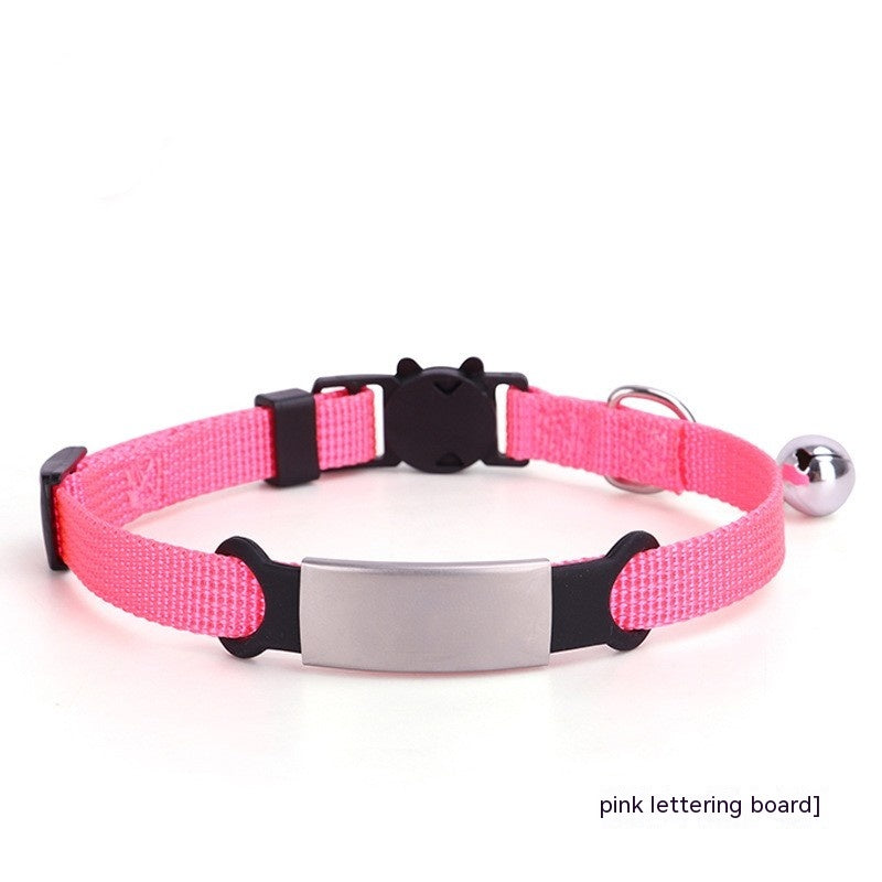 Custom - 8-color Cat Collar With Detachable Tag