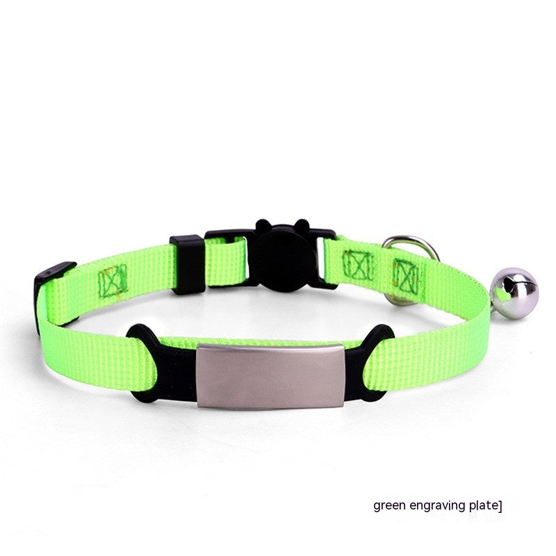 Custom - 8-color Cat Collar With Detachable Tag