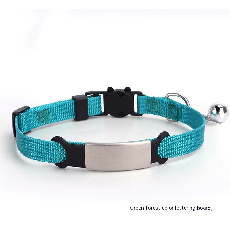 Custom - 8-color Cat Collar With Detachable Tag