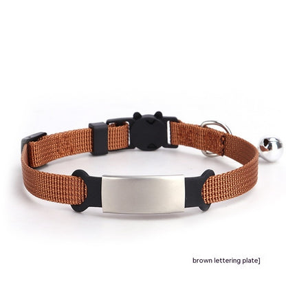 Custom - 8-color Cat Collar With Detachable Tag