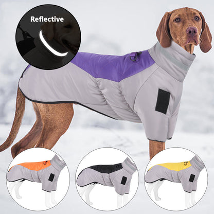 Large Dog Reflective Warm Jacket