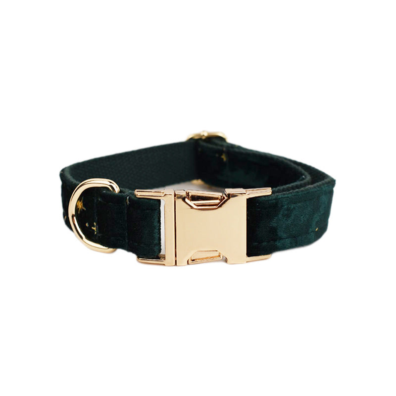 Velvet Pet Collar and Leash