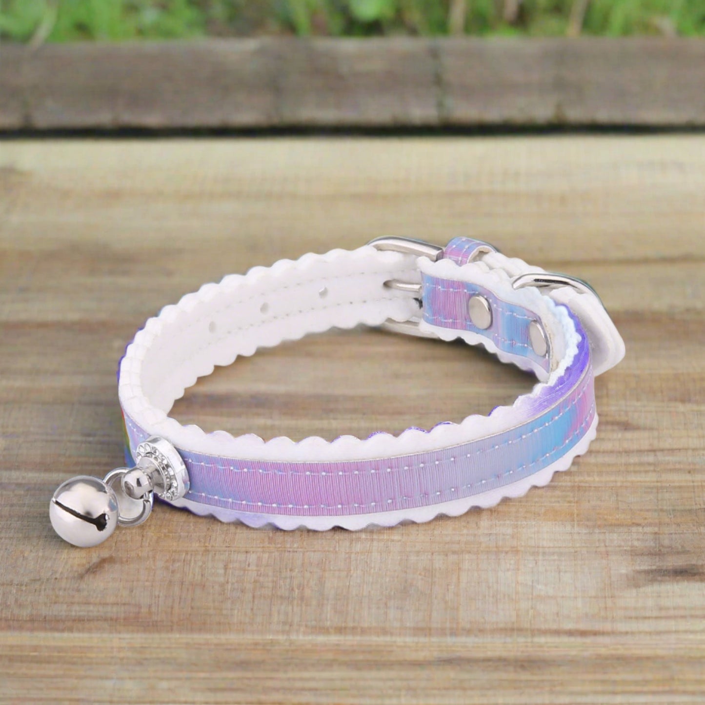 Gradient Cat Neck Collar with Bell