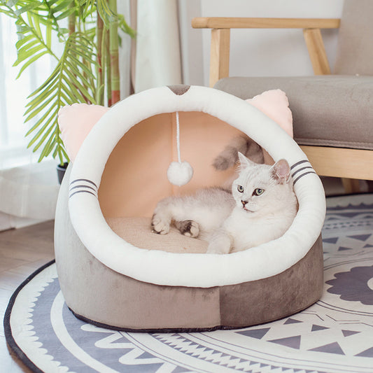 Velvet Cat Hideaway Bed