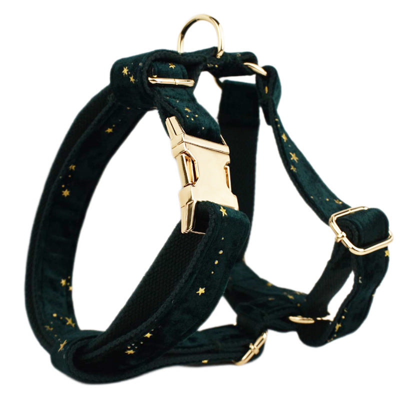 Velvet Pet Collar and Leash