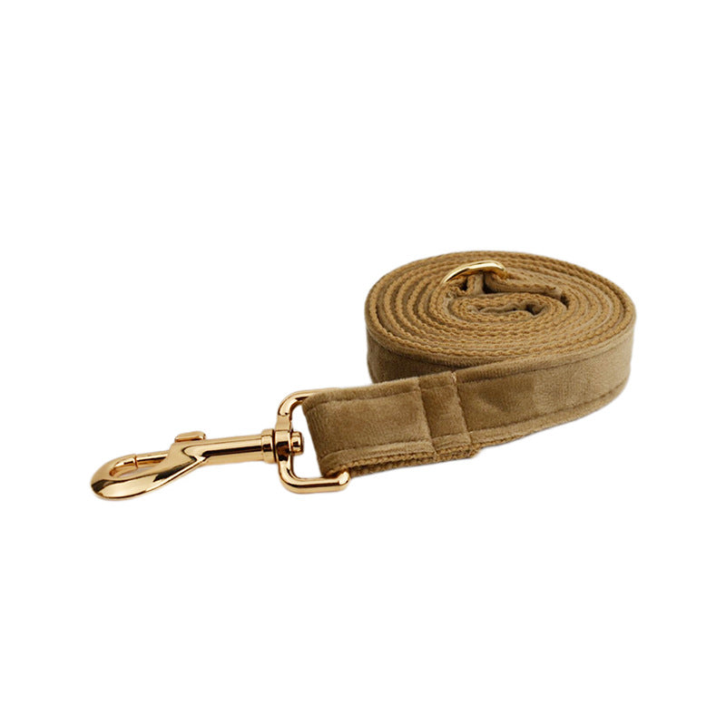 Velvet Pet Collar and Leash