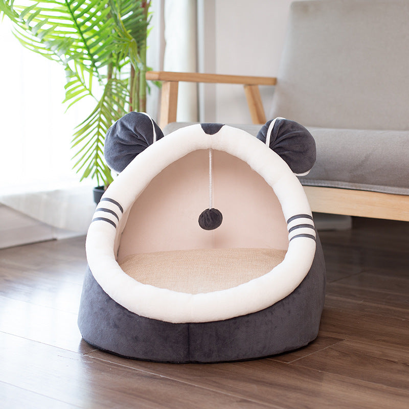 Velvet Cat Hideaway Bed