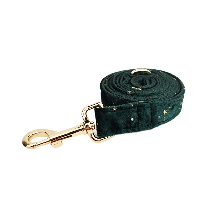 Velvet Pet Collar and Leash