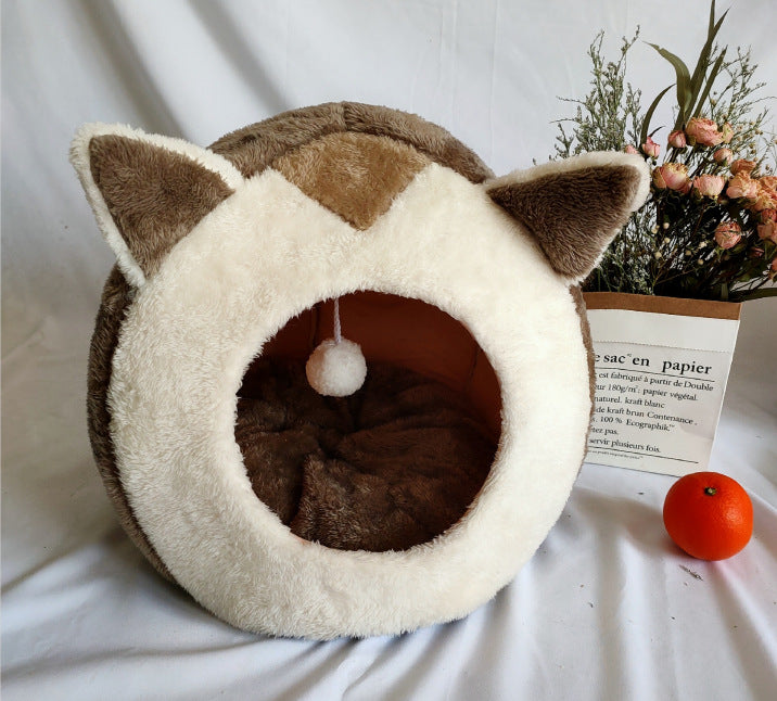 Velvet Cat Hideaway Bed