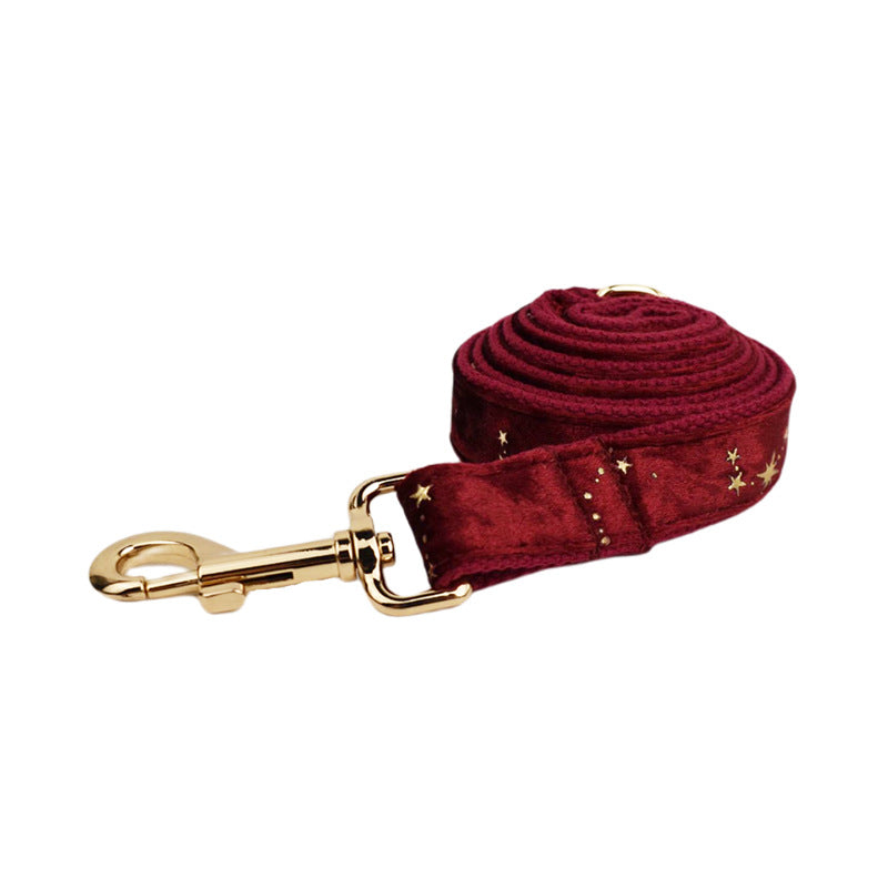 Velvet Pet Collar and Leash